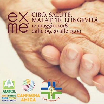 Cibo, salute, malattie e longevità. All&#039;ExMè un seminario informativo a cura di Coldiretti Nuoro Ogliastra.